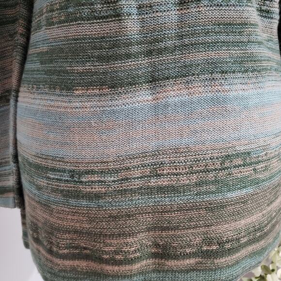 J. Jill Wool Blend Green Knit Open Cardigan Small - Picture 6 of 12